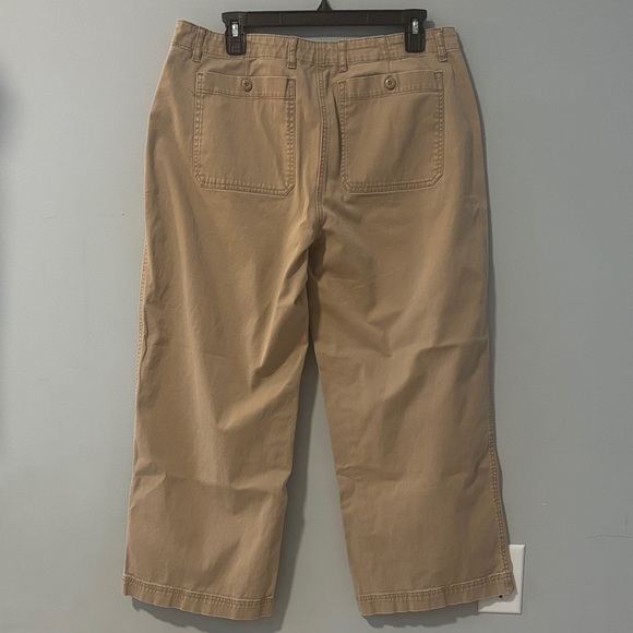 Lord & Taylor Women's Tan Cropped Pants - Picture 2 of 5